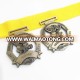 zinc alloy die casting antique brass 5cm children medals for running sports