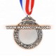 Promotional zinc alloy metal 3D bronze sports blank medal for school awards