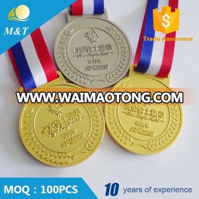 Cheap custom metal gold award medal